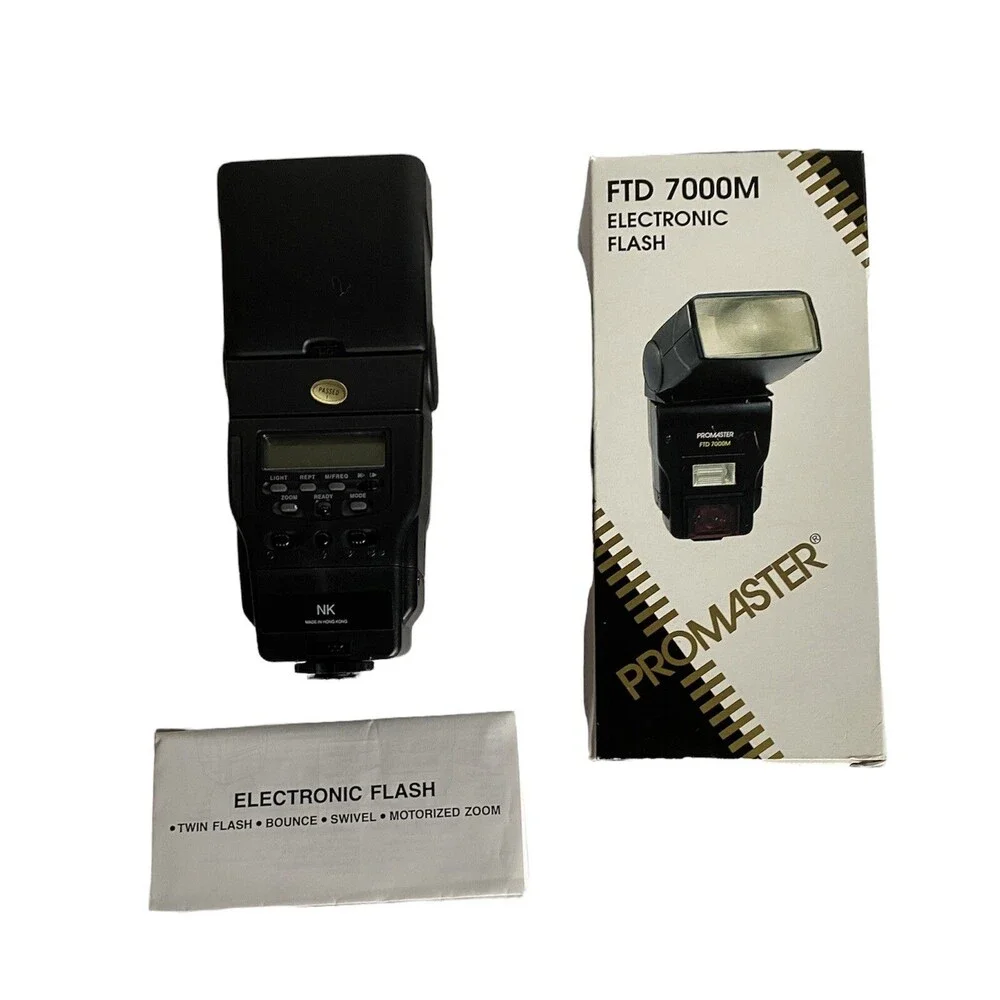 Promaster FTD 7000M Electronic Flash Motorized Zoom for Nikon #4251 NEW OPEN BOX